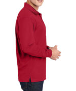 Sport-Tek Sport-Wick Micro Pique Long Sleeve Performance Polo - Printed - Image 3