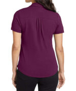 OGIO Women's Limit Stretch V-Neck Performance Polo - Image 3