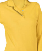 Blue Generation Women's Superblend Easy-Care Pique Long Sleeve Polo - Image 3