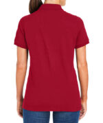 Harriton Women's Valiant Cotton Snag Protect Pique Polo - Image 3