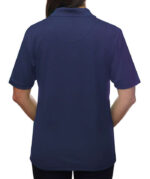 Blue Generation Women's BLU-X-DRI Textured Mesh Performance Polo - Image 3