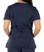 Cherokee Infinity Women's Mock Wrap Scrub Top - Embroidered - Image 3