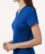 Jaanuu Women's Cesi Ultrasoft Two-Pocket V-Neck Scrub Top - Printed - Image 3