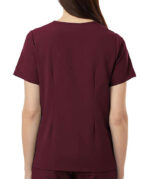 Jaanuu Women's Rhena Essential One-Pocket V-Neck Scrub Top - Embroidered - Image 3