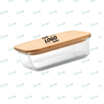 Glass Lunch Box with Bamboo Lid | Eco-Friendly Meal Container by Impressiful