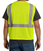 CornerStone Class 2 Economy Zippered Mesh Safety Vest - Image 4