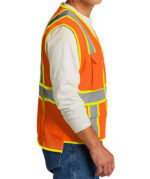 CornerStone Class 2 Two-Tone Surveyor Safety Vest - Image 4