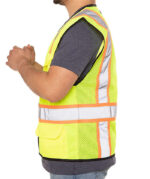 Kishigo Class 2 Pocket Contrast Safety Vest - Image 4