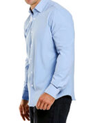 Blue Generation Stretch Poplin Long Sleeve Dress Shirt - Image 4