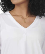 Edwards Women's Soft Pleated V-Neck Blouse - Image 4