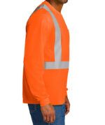 CornerStone Class 2 Mesh Long Sleeve Safety Pocket T-shirt - Image 4