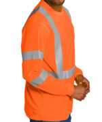 CornerStone Class 3 Mesh Long Sleeve Safety Pocket T-shirt - Image 4
