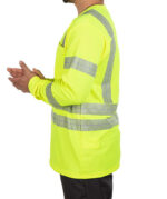 Red Kap Class 3 Hi-Vis Long Sleeve Safety Pocket T-shirt - Image 4