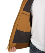 Carhartt Water Repellent Flannel Lined Hooded Jacket - Embroidered - Image 4