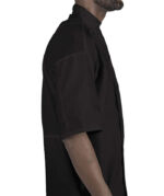 Edwards 12 Button Mesh Back Short Sleeve Chef Coat - Image 4
