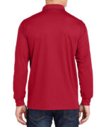 Sport-Tek Sport-Wick Micro Pique Long Sleeve Performance Polo - Printed - Image 4