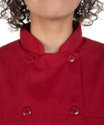 Red Kap Women's MIMIX Short Sleeve Chef Coat - Image 4
