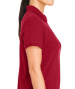 Harriton Women's Valiant Cotton Snag Protect Pique Polo - Image 4