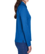 Core 365 Women's Long Sleeve Performance Pique Polo - Printed - Image 4