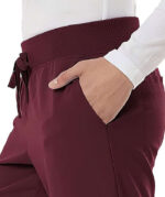 Jaanuu Women's Petite Xenos Essential Knit-Waist Scrub Pant - Printed - Image 3