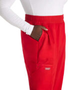 Cherokee Women's Workwear Revolution 5-Pocket Mid Rise Jogger Scrub Pant - Image 4