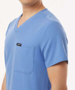 Jaanuu Holmes Everyday One-Pocket V-Neck Scrub Top - Embroidered - Image 4