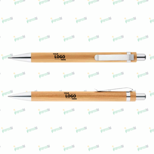 FRIDA Bamboo Pen | Eco-Friendly Promotional Writing Pen by Impressiful