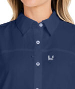 HUK Women's Tide Point UPF 30 Long Sleeve Work Shirt - Image 5