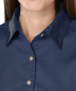 Blue Generation Women's Scotchgard Treated Twill Long Sleeve Dress Shirt - Image 5