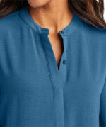 Port Authority Women's 3/4 Sleeve Textured Crepe Tunic - Image 5
