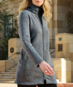 Port Authority Women's Arc Long Sweater Fleece Jacket - Printed - Image 5