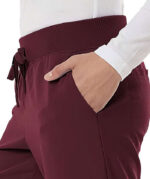 Jaanuu Women's Xenos Essential Knit-Waist Scrub Pant - Embroidered - Image 5