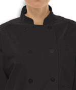 Edwards 10 Button Mesh Back Short Sleeve Chef Coat - Image 5