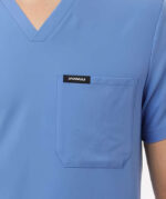 Jaanuu Holmes Everyday One-Pocket V-Neck Scrub Top - Embroidered - Image 5