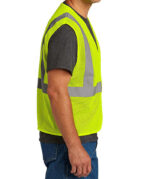 CornerStone Class 2 Economy Zippered Mesh Safety Vest - Image 5