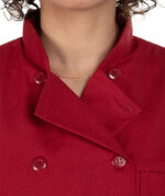 Red Kap Women's MIMIX Short Sleeve Chef Coat - Image 7