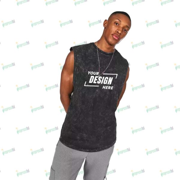 Acid Wash Tank Top – Vintage Washed Sleeveless Tee for Everyday Style | Impressiful