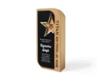 BISTRA Star Wooden Trophy – Custom Engraved Premium Recognition Award | Impressiful - Image 3