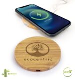 Bamboo 5W Wireless Charging Pad | Eco-Friendly Qi Charger by Impressiful - Image 3