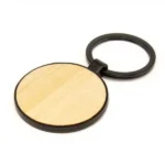 Bamboo Metal Keychain – Eco-Friendly Custom Engraved Keyring by Impressiful - Image 3