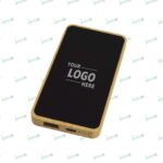 Bamboo Powerbank with Light-Up Logo – 10000mAh | Eco-Friendly Custom Charger by Impressiful