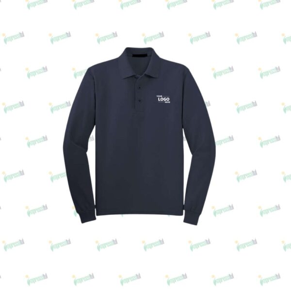 Blue Generation BLU-X-DRI Avenger Long Sleeve Performance Polo - Embroidered