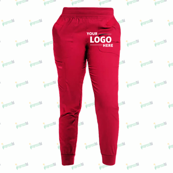 Cherokee Women's Workwear Revolution 5-Pocket Mid Rise Jogger Scrub Pant