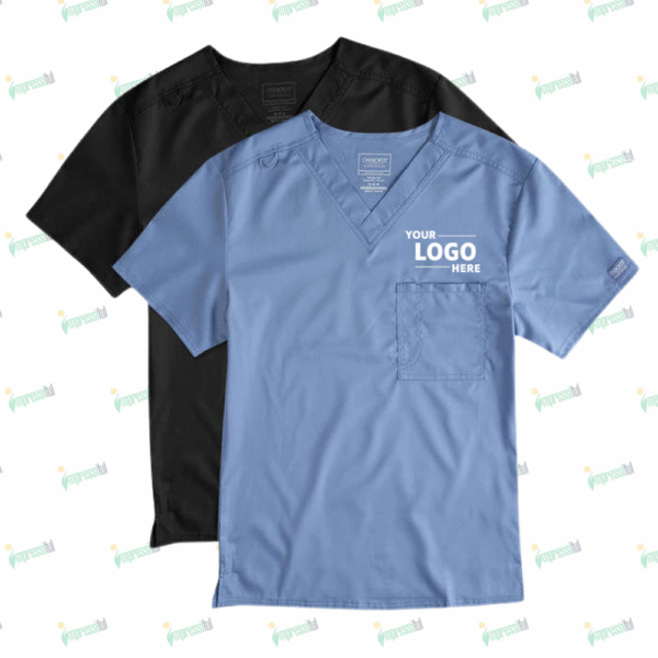 Cherokee Workwear Revolution One-Pocket Scrub Top - Embroidered