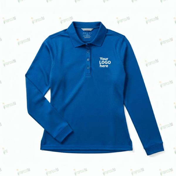Core 365 Women's Long Sleeve Performance Pique Polo - Printed