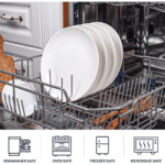 Set of 6 Ceramic Plates – Durable Everyday Dining Plate Set by Impressiful - Image 3