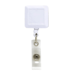 Square Plastic Badge Reel – Durable Retractable ID Holder for Everyday Use - Image 2
