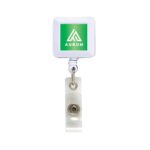 Square Plastic Badge Reel – Durable Retractable ID Holder for Everyday Use - Image 4