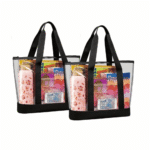 Transparent Tote Bag with Zipper Closure – Clear PVC Carry Tote for Events & Daily Use by Impressiful - Image 3