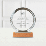 Zephyr Crystal & Wood Award – Premium Corporate Recognition Trophy by Impressiful - Image 3